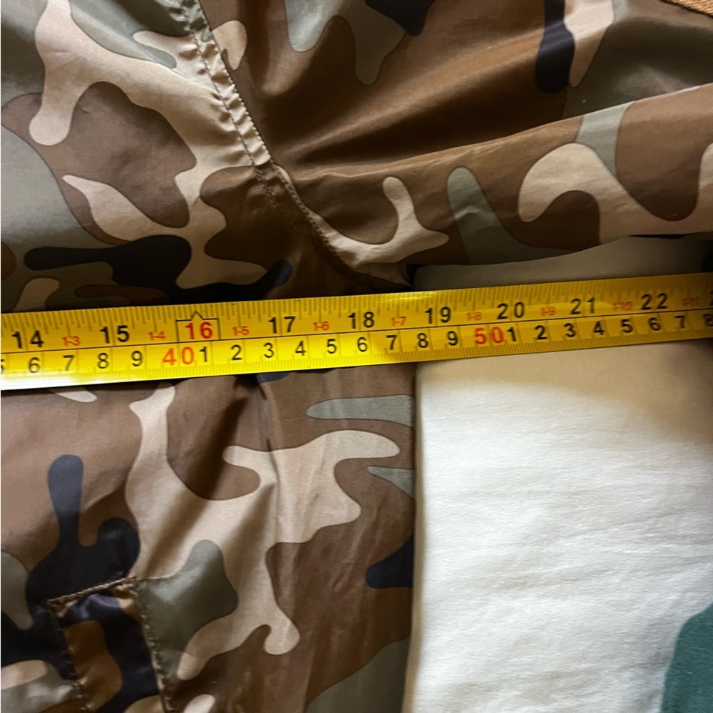 Love Tree Brown and Tan and Olives Camouflage Bomber Jacket - Picture 5 of 5